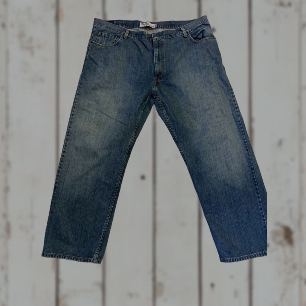 Levi's Levi's 559 Relaxed Straight Jeans Mens 44x30 Blue Dark Wash Denim Size US 44 / EU 60 - 1 Thumbnail
