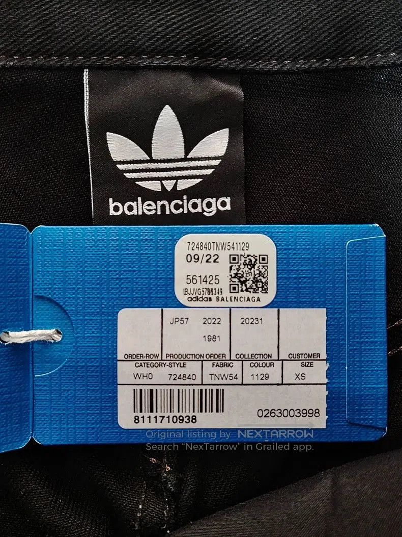 Balenciaga Balenciaga Adidas Distressed Black Shorts . Size US 32 / EU 48 - 4 Thumbnail