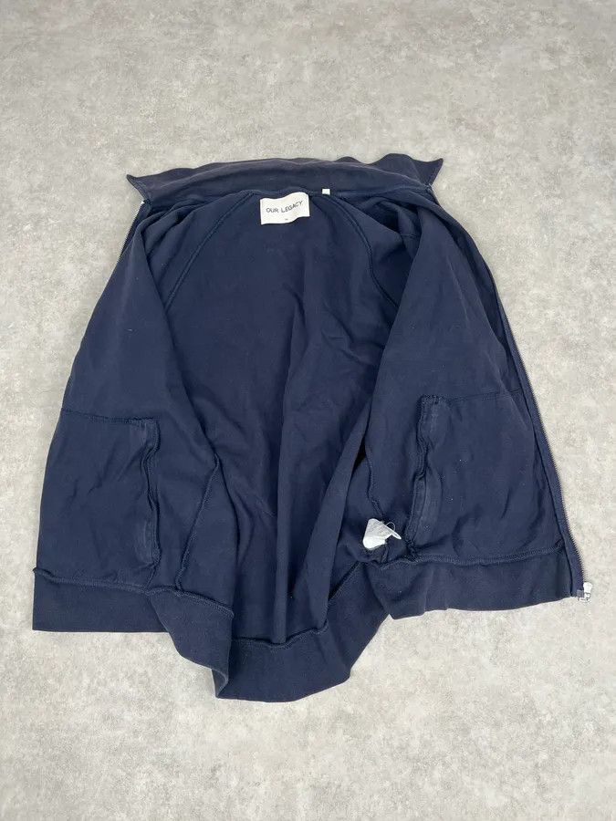 Our Legacy SS2016 Our Legacy Navy Interlock Zip-up Jacket Size US M / EU 48-50 / 2 - 8 Thumbnail