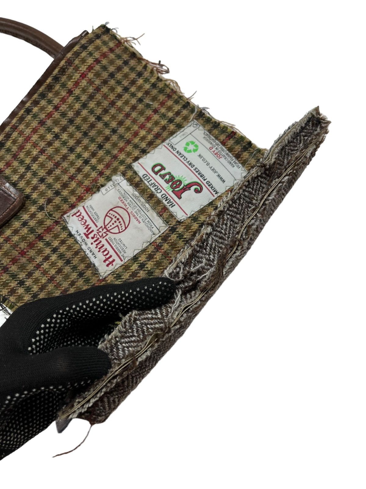 Harris Tweed Vintage Avant Garde Harris Tweed x Joey D Handcrafted Bag Size ONE SIZE - 7 Thumbnail