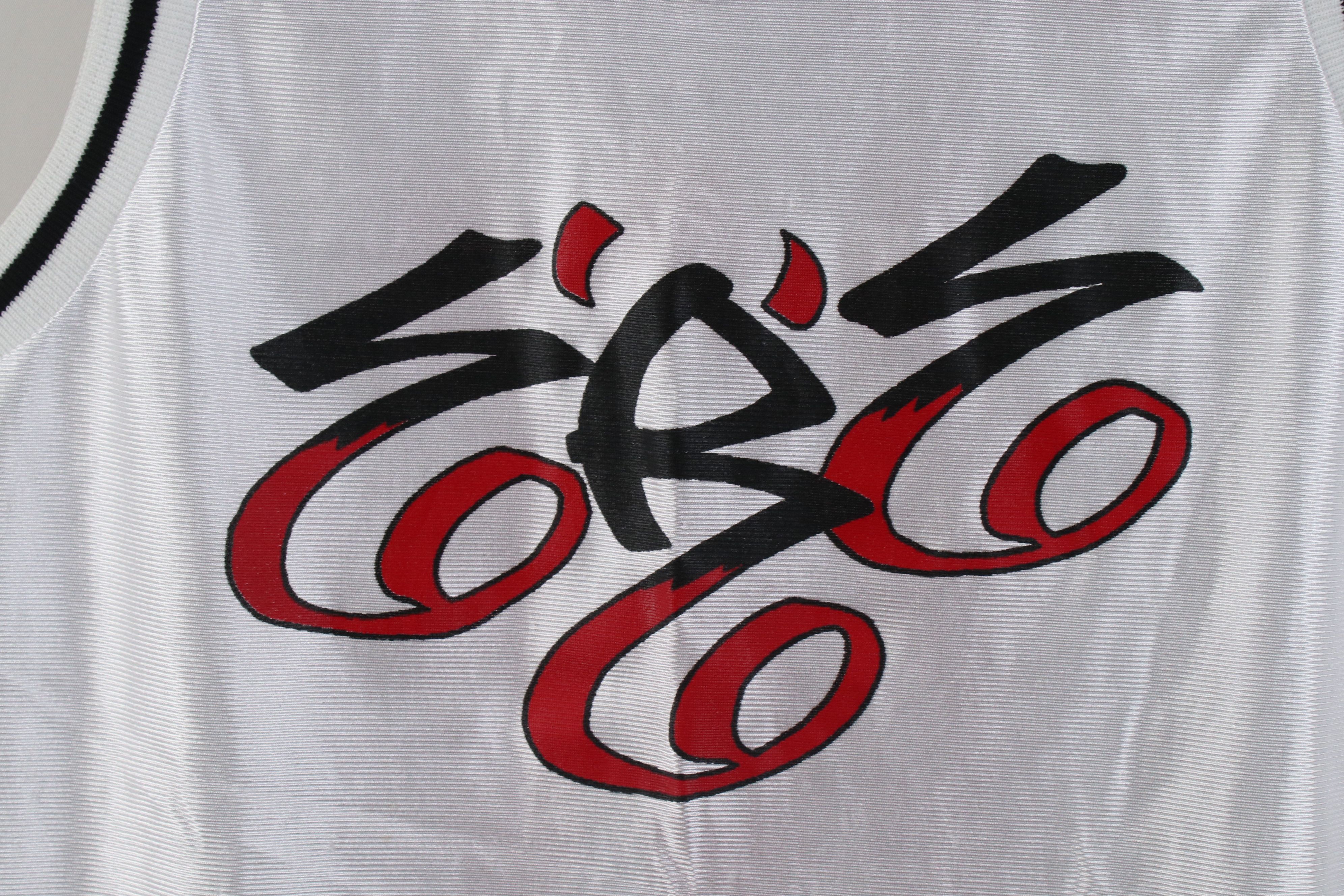 Vintage Vintage 90s Soul 666 Devil Satan Basketball Jersey White USA Size US L / EU 52-54 / 3 - 4 Thumbnail