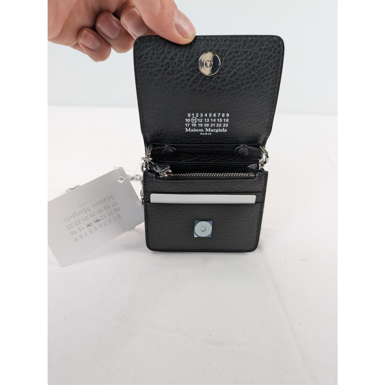 Maison Margiela o1rshd1 Size: OS / Four Stitch Mini Chain Bag Wallet Black Size ONE SIZE - 4 Thumbnail
