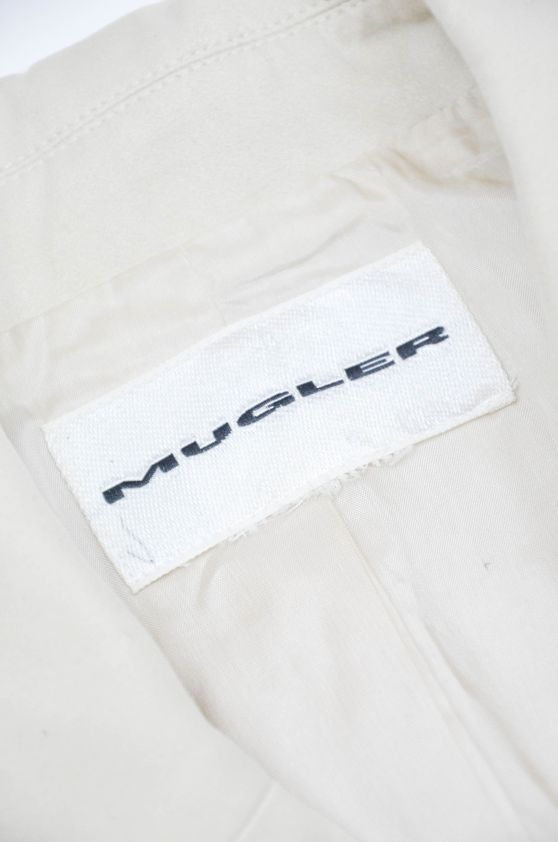 Mugler Mugler Ecru Semifitted Silhouette Designer Jacket S Size S / US 4 / IT 40 - 8 Thumbnail