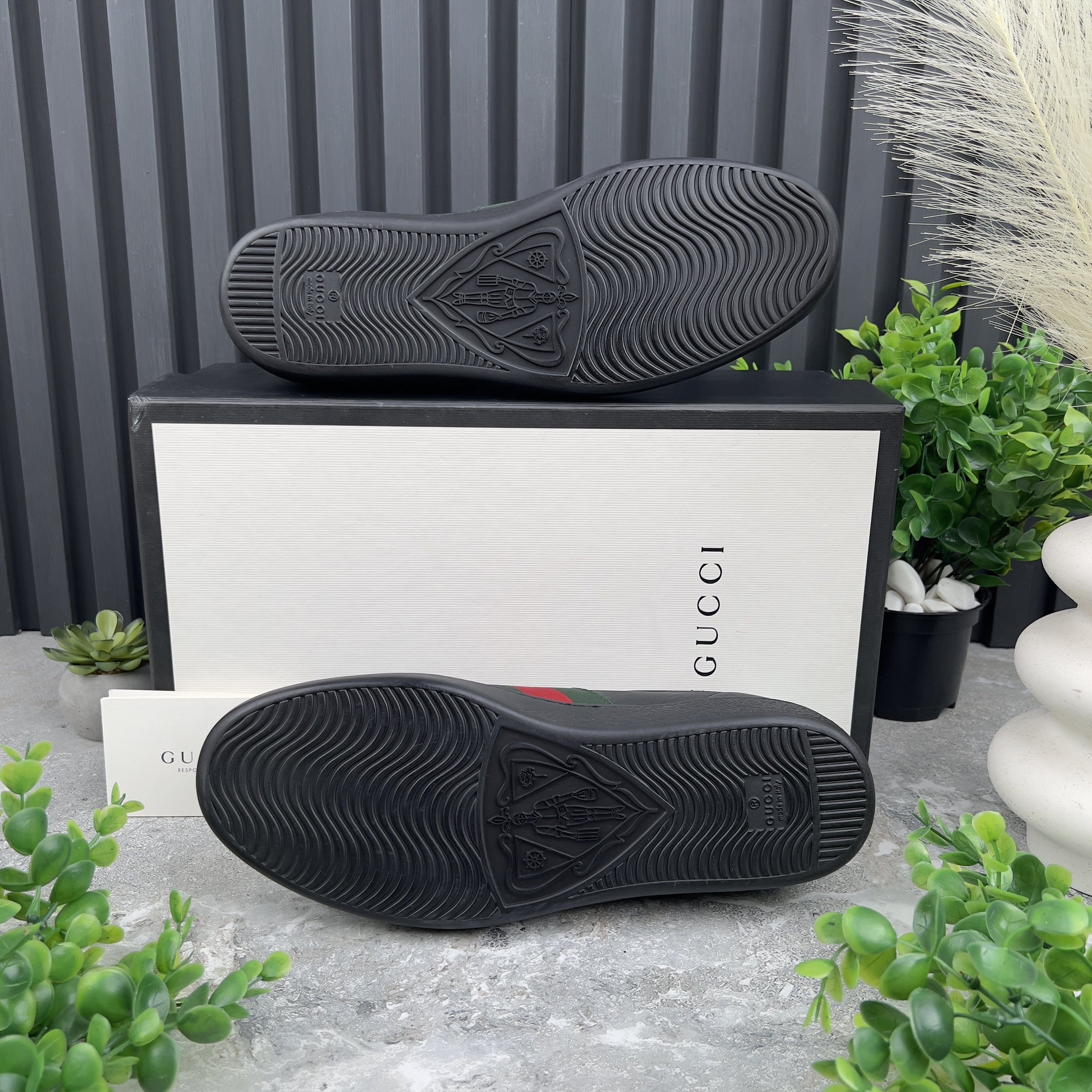 Gucci Ace Sneakers Web Freya Hartas Leather Size US 9.5 / EU 42-43 - 12 Thumbnail