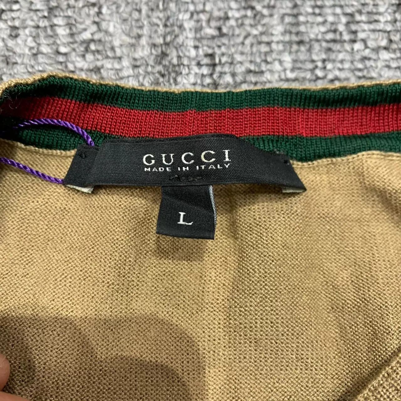 Gucci Gucci Brown GG Monogram Knit Short Sleeve L 95New Size L / US 10 / IT 46 - 7 Thumbnail