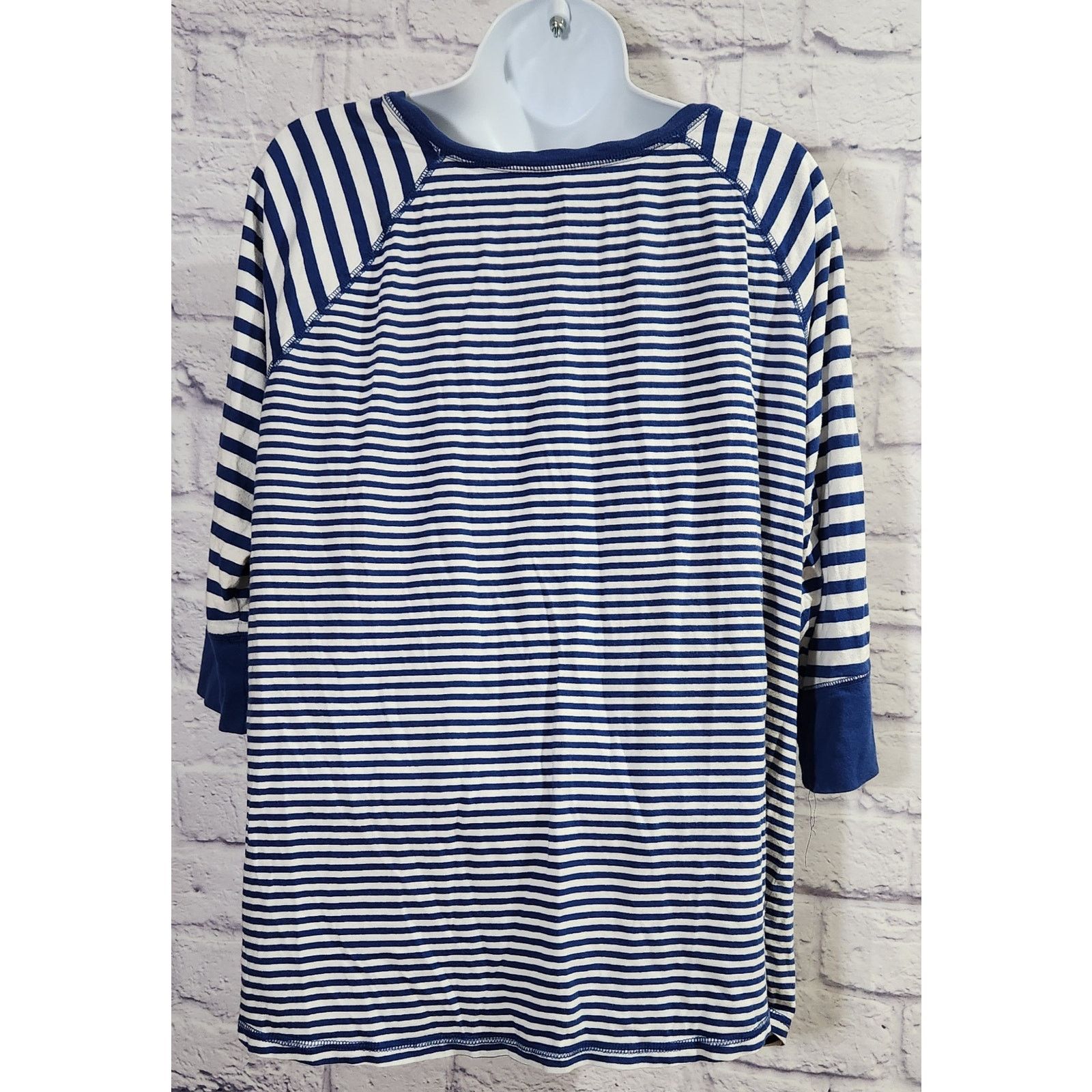 Other Cacique Intimates Blue White Striped Sleep Top 18 20 Size XXL / US 16-18 / IT 52-54 - 3 Thumbnail