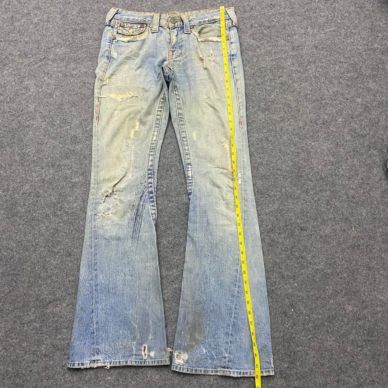 True Religion 💥Flare💥Vintage True Religion Distressed Denim Size US 30 / EU 46 - 17 Thumbnail