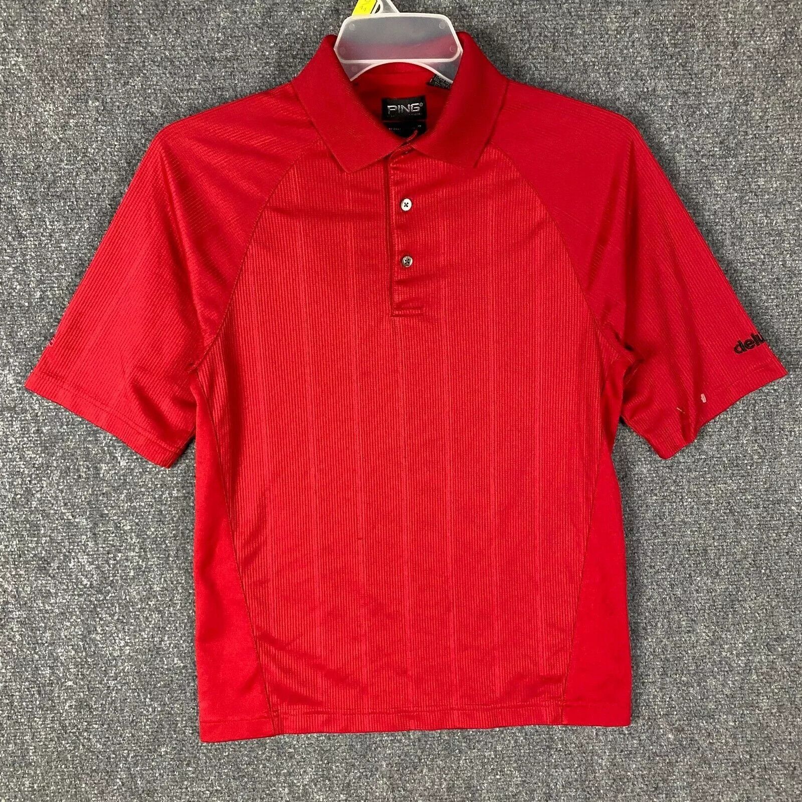 PING Ping Polo Men's Small Shirt Polyester Red Adults S Size US S / EU 44-46 / 1 - 1 Thumbnail