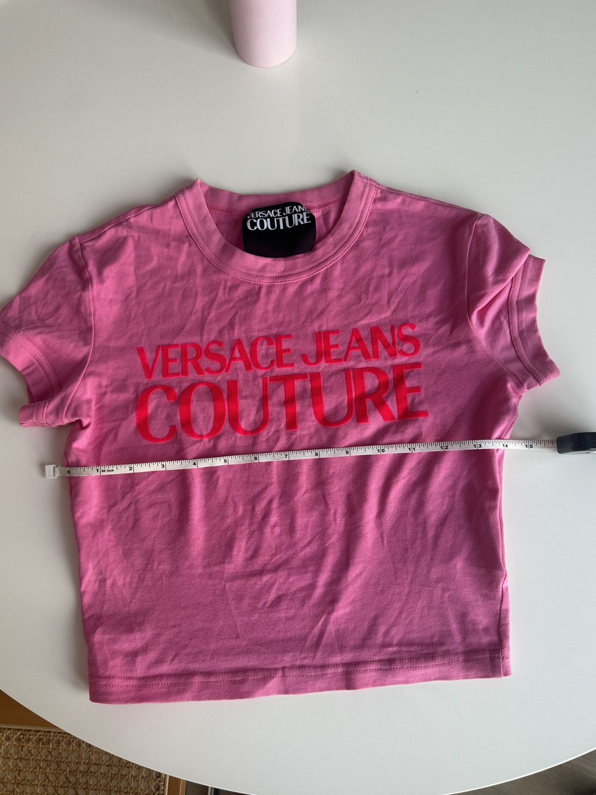 Versace Jeans Couture Versace Jeans Couture Pink Crop Top Size S / US 4 / IT 40 - 2 Thumbnail