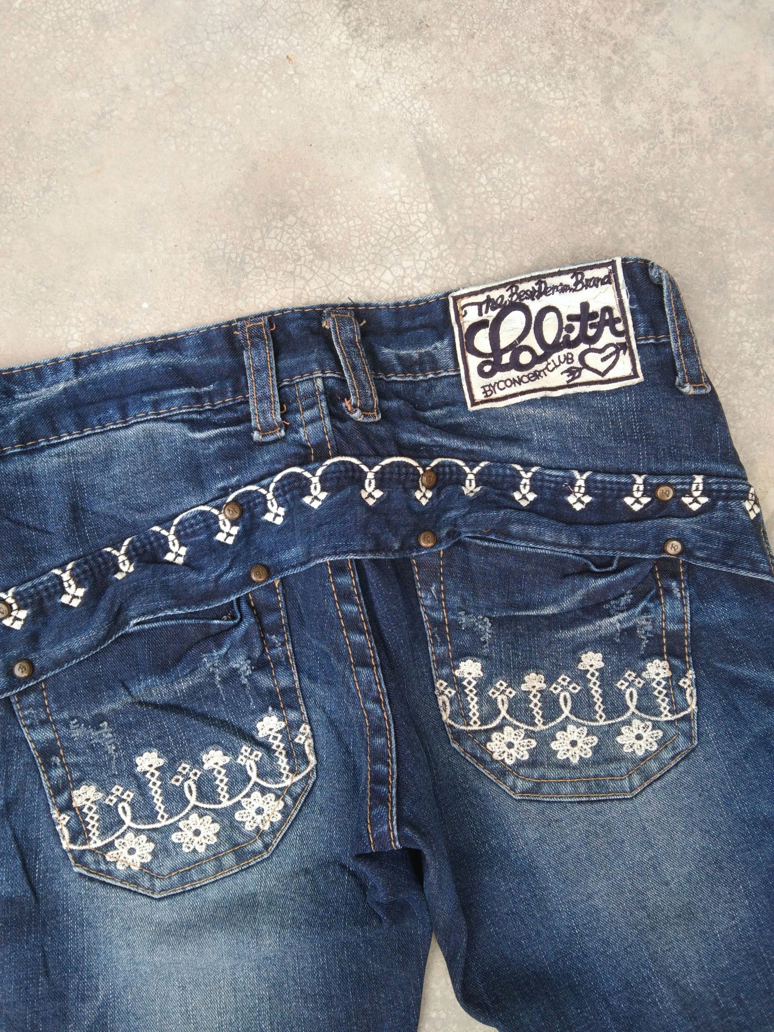 Japanese Brand × Jean × Vintage Vintage Flared Jeans Yoshitomo Nara x Lolita Jeans 26x32 Size 26" / US 2 / IT 38 - 3 Thumbnail