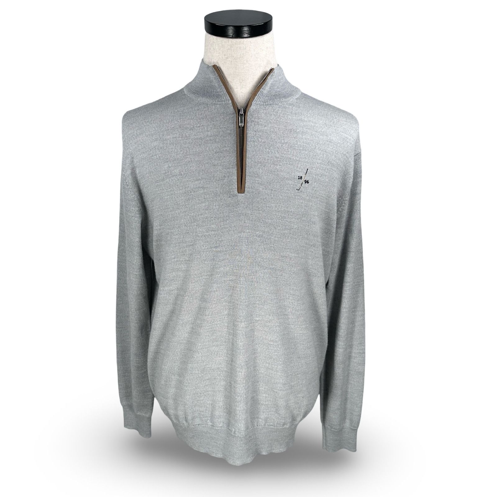 Peter Millar Peter Millar Sweater Men M Gray Golf Course Merino Lyocell Size US M / EU 48-50 / 2 - 1 Thumbnail