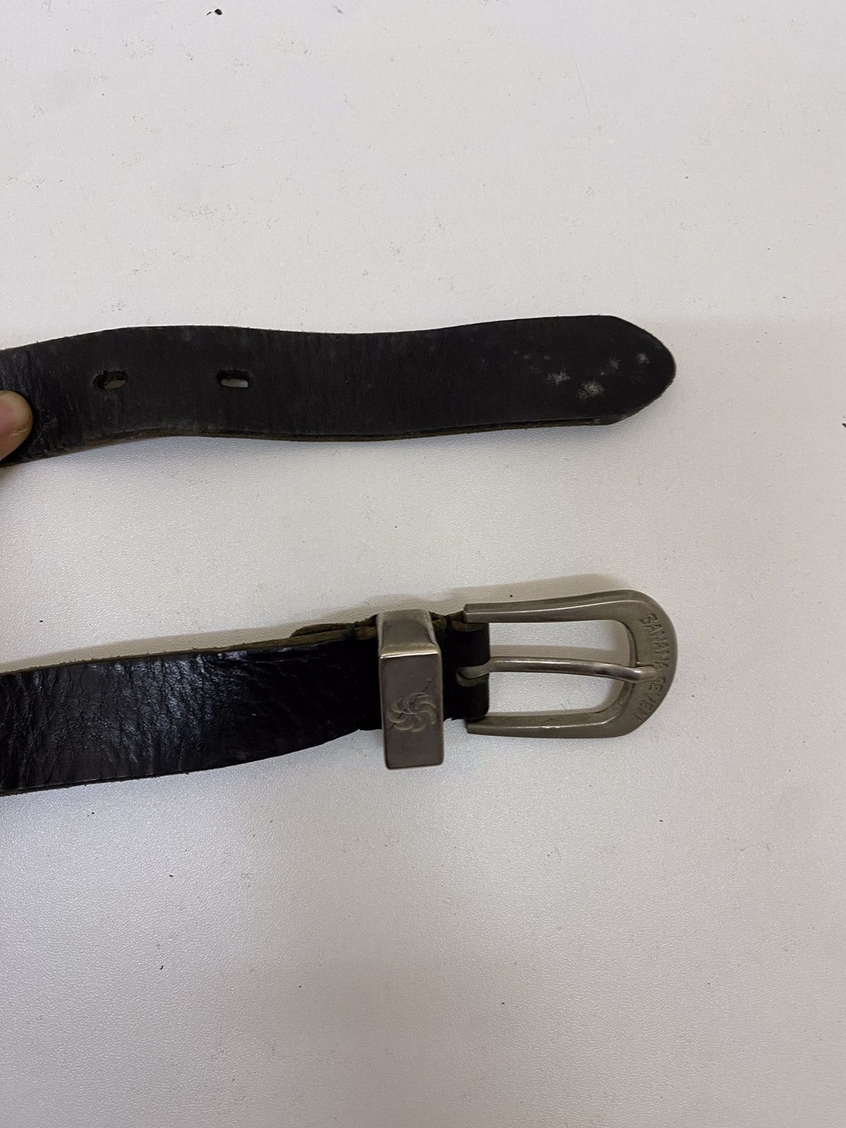 Japanese Brand Banana Seven Leather Buckle Belt Size ONE SIZE - 4 Thumbnail