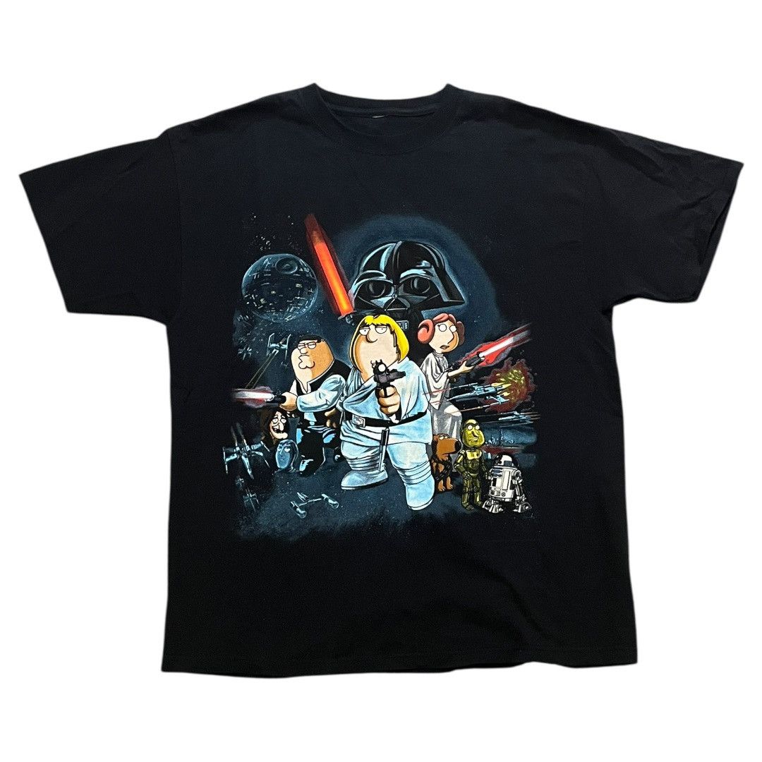Vintage VINTAGE Family Guy Star Wars Blue Harvest T Shirt y2k Size US L / EU 52-54 / 3 - 1 Thumbnail