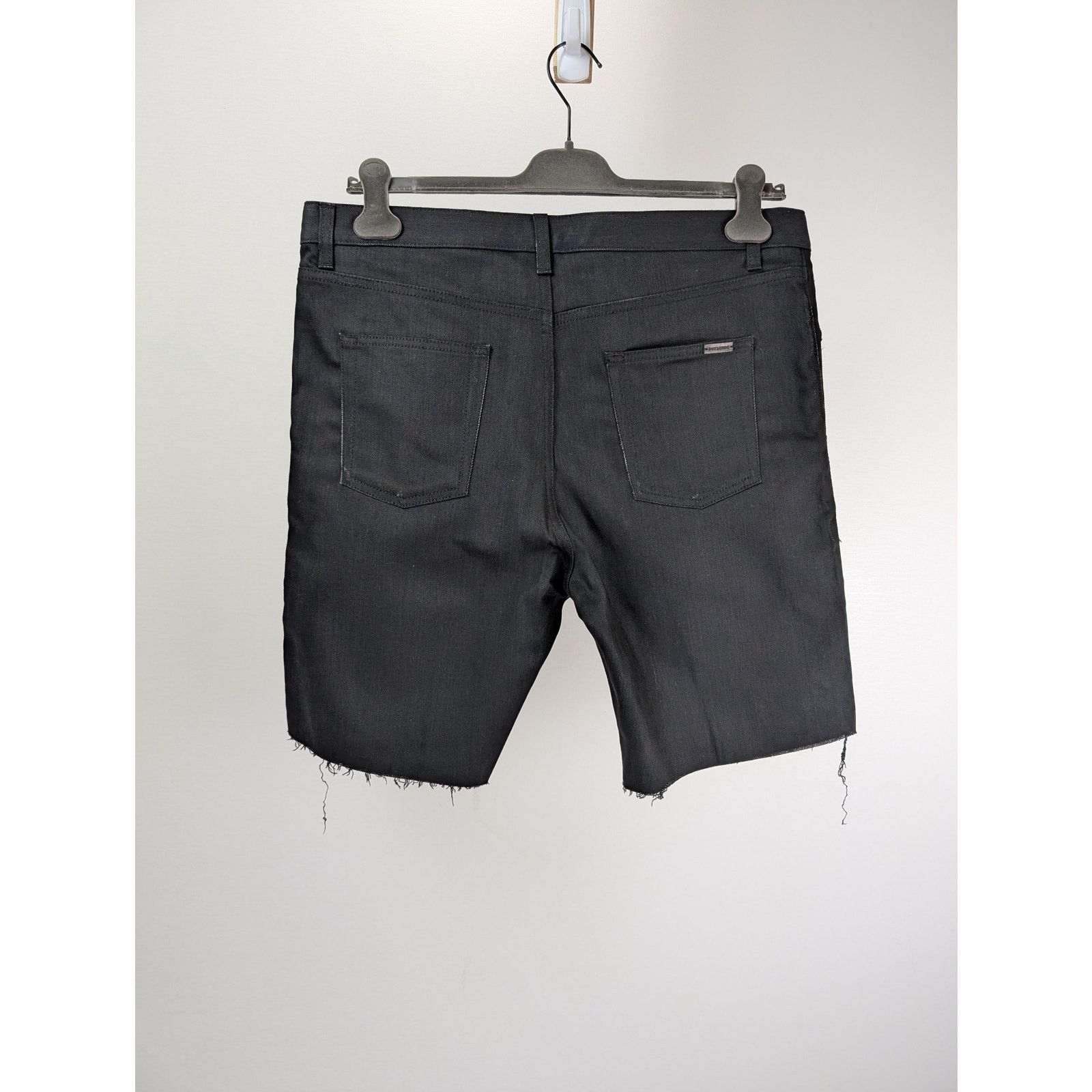 Saint Laurent Paris o1rshd1 Denim Short Straight in Used Black Size US 34 / EU 50 - 11 Thumbnail