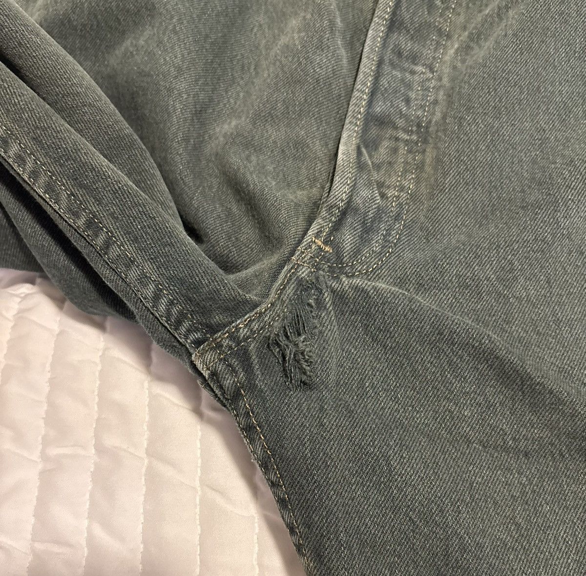 Levi's Vintage Levis, Green Denim Jeans 80’s/90’s Levis Size US 36 / EU 52 - 9 Thumbnail