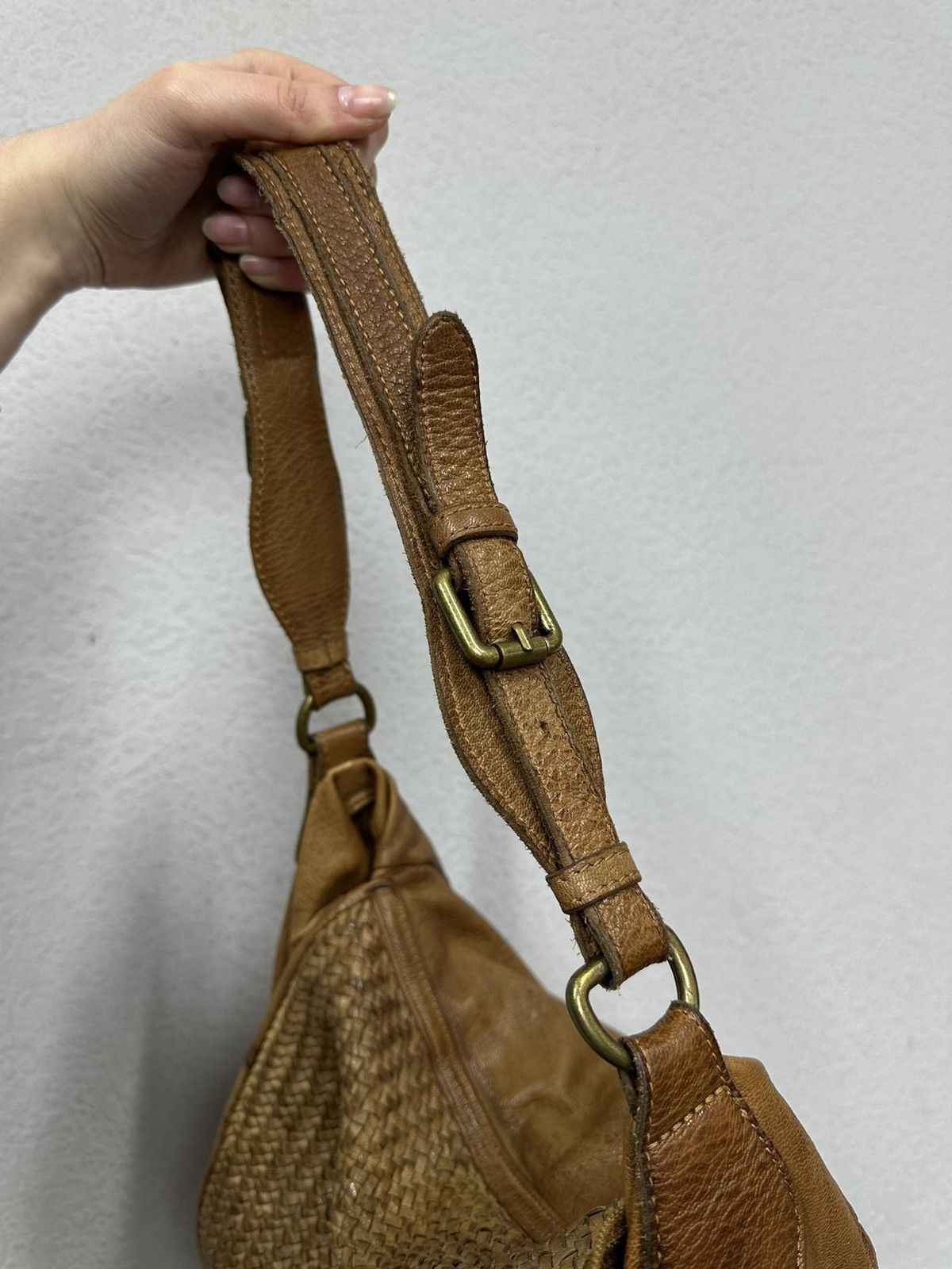 14th Addiction Vintage Leather Bag Hobo Avantgarde AS 98 style western Goa Size ONE SIZE - 8 Thumbnail