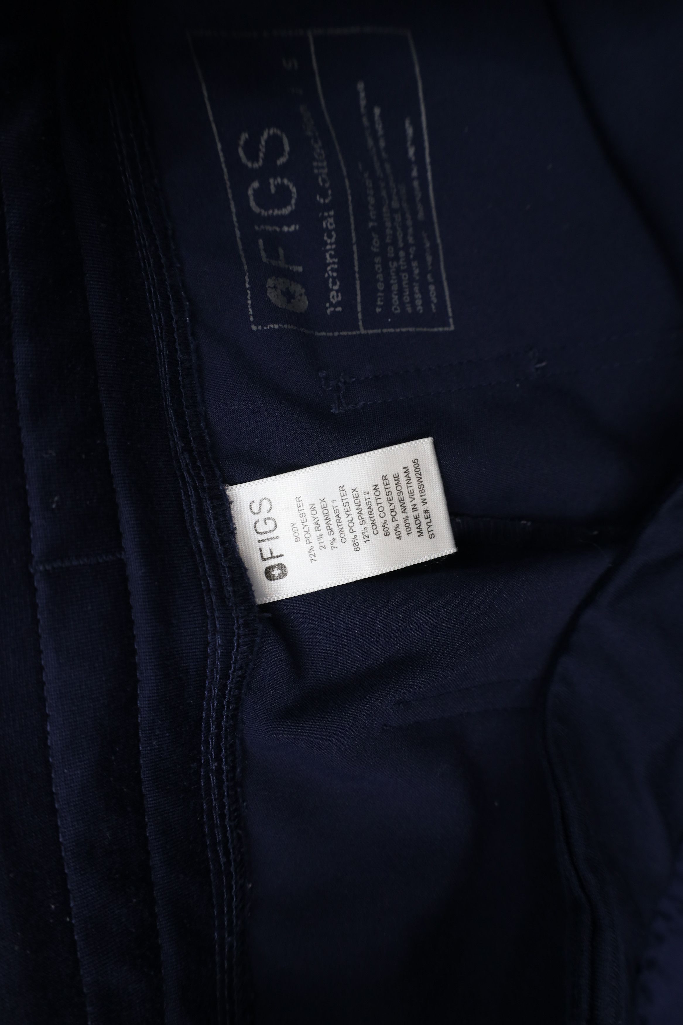 Vintage Figs Technical Collection Nurse Cuffed Joggers Pants Blue Size 30" / US 8 / IT 44 - 6 Thumbnail