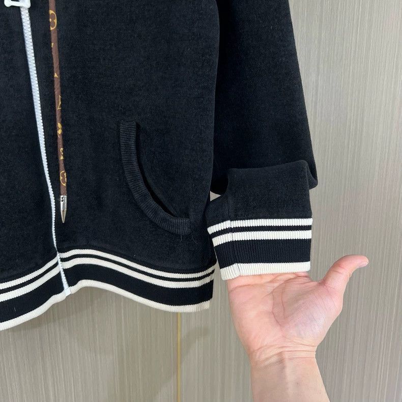 Louis Vuitton Louis Vuitton Velvet Embroidered Zip Hoodie-2506 Size US XS / EU 42 / 0 - 4 Thumbnail