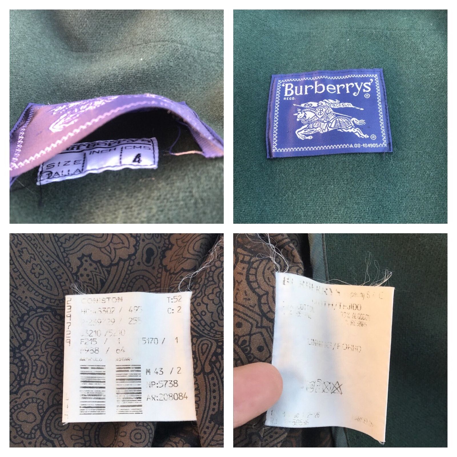 Burberry Burberry's Trench Coat NOVA CHECK VINTAGE overcoat KHAKI Size US L / EU 52-54 / 3 - 12 Thumbnail