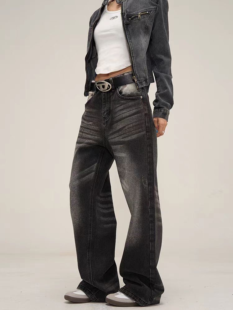 Japanese Brand × Jean Street Black Vintage Wide Leg Jeans Size US 32 / EU 48 - 3 Thumbnail