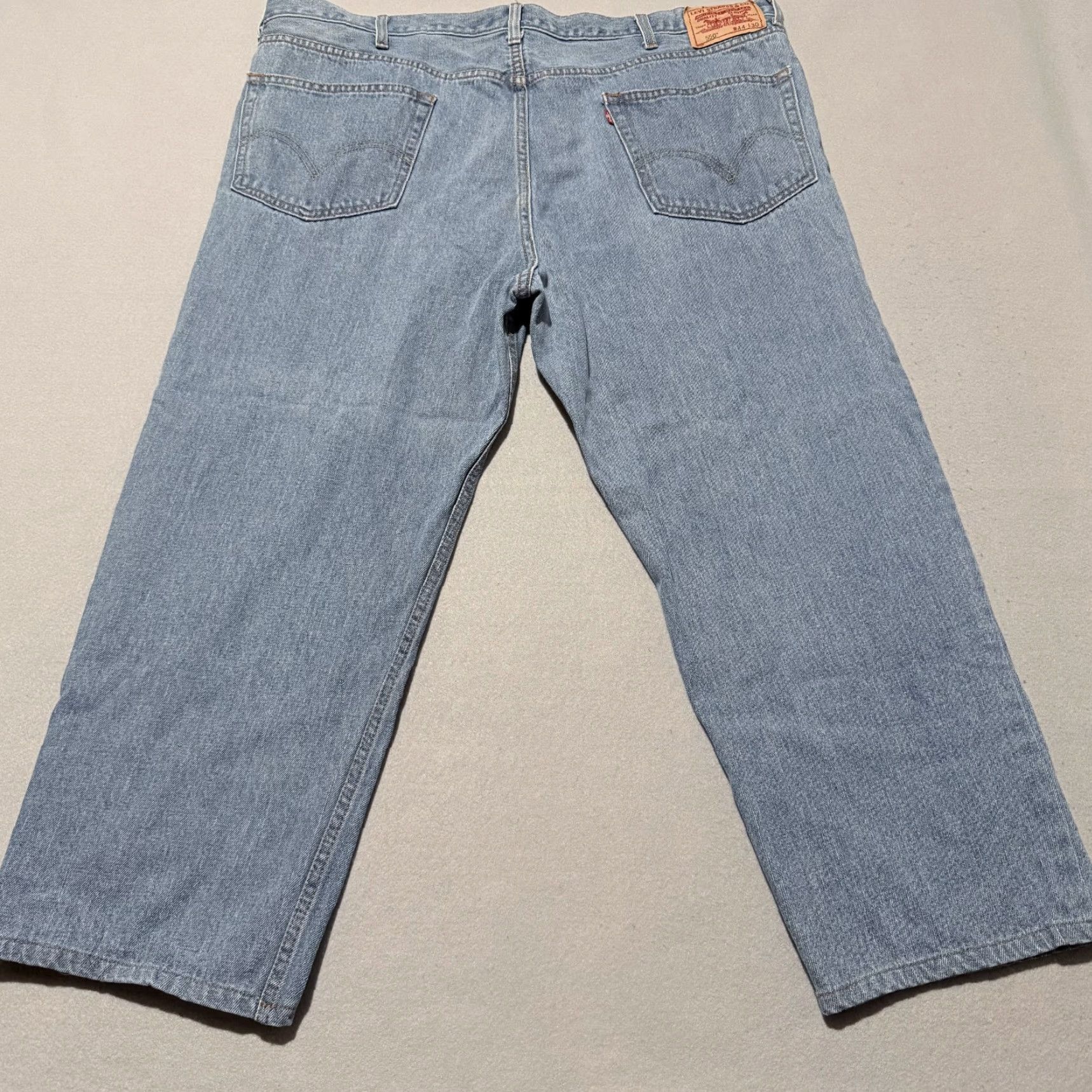 Levi's Levi’s 550 Jeans Men Blue Denim Straight Relaxed Fit Classic Zip Fly - 44x30 Size US 44 / EU 60 - 2 Thumbnail