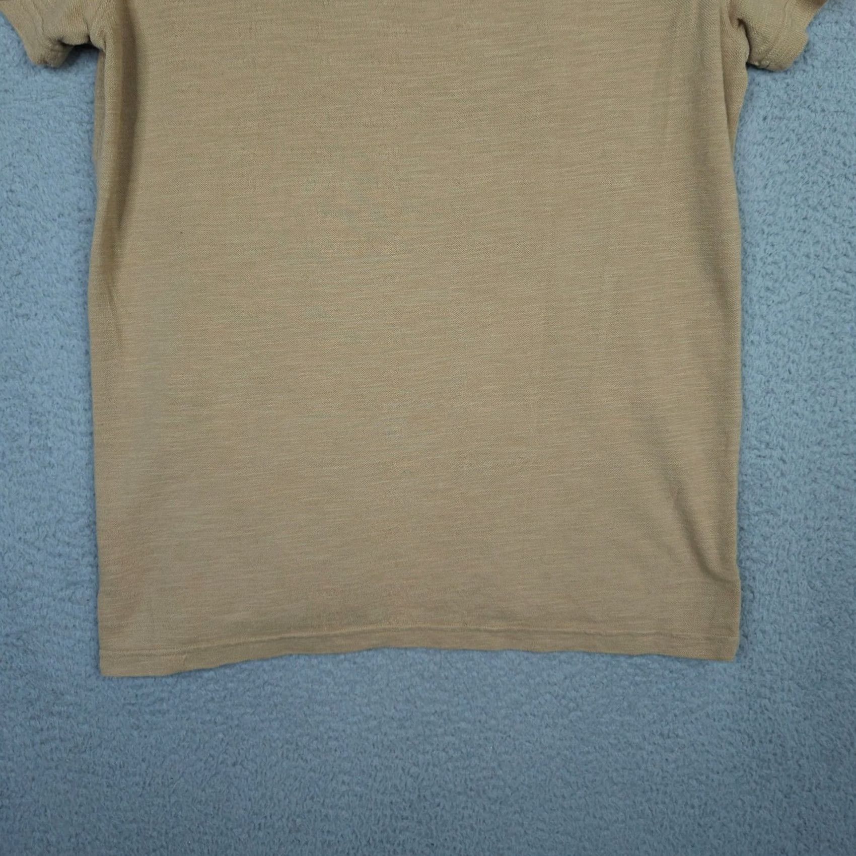 Sea New York New York Men's Polo Shirt Tan 1/4 Button Short Sleeve Size L Comfort Cotton Polyester Regular Fit Logo Sports Shirt Size US L / EU 52-54 / 3 - 6 Thumbnail