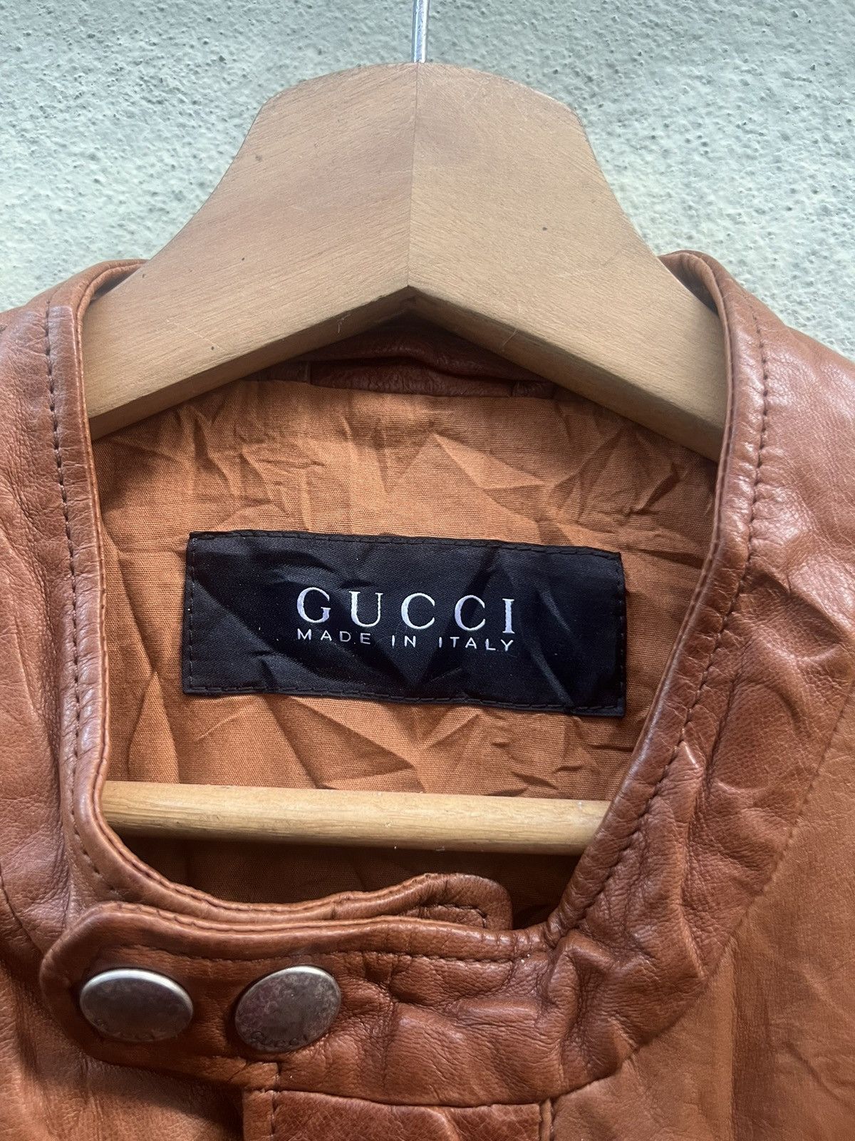 Gucci Gucci Authentic Leather & Knitted Leather Jacket Size US M / EU 48-50 / 2 - 5 Thumbnail