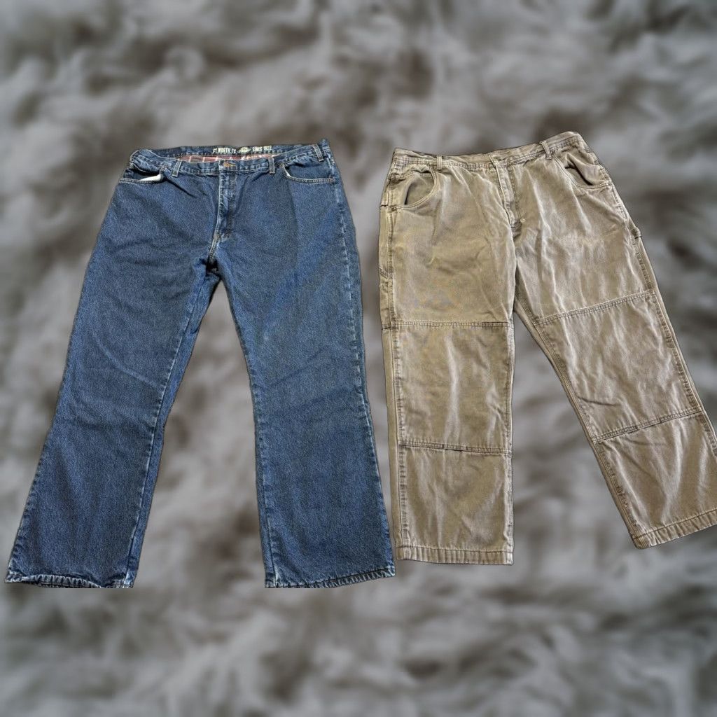 Dickies Dickies Jeans Men 42x30 Denim Lined Flannel Blue 42 30 Straight Regular Size 42 Dickies & Polar King Lot Of 2 Mens Size US 42 / EU 58 - 1 Thumbnail