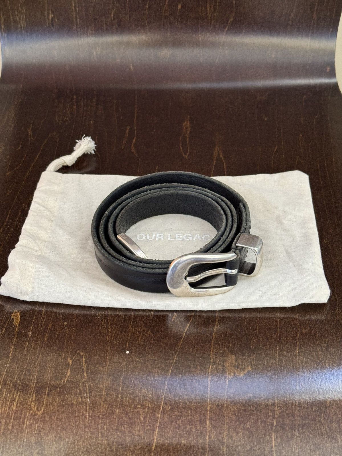 Our Legacy Our Legacy Black 2 CM Belt - Size 90 CM | Grailed
