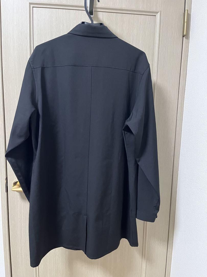 Yohji Yamamoto POUR HOMME 25ss WOOL GABARDINE FRONT ZIP BLOUSE HP