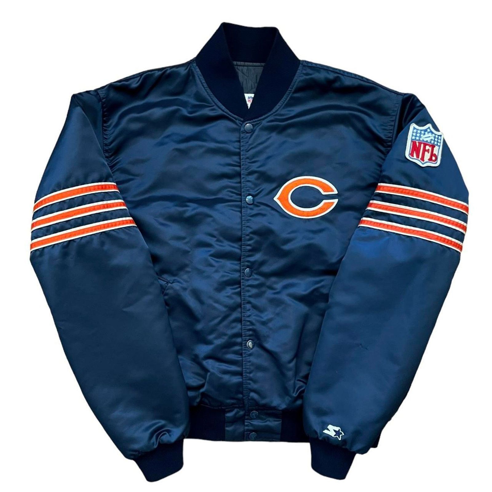 Image of VTG 90's Pro Line By Starter Satin Jacket Nfl Chicago Cubs XL in Blue, Men's