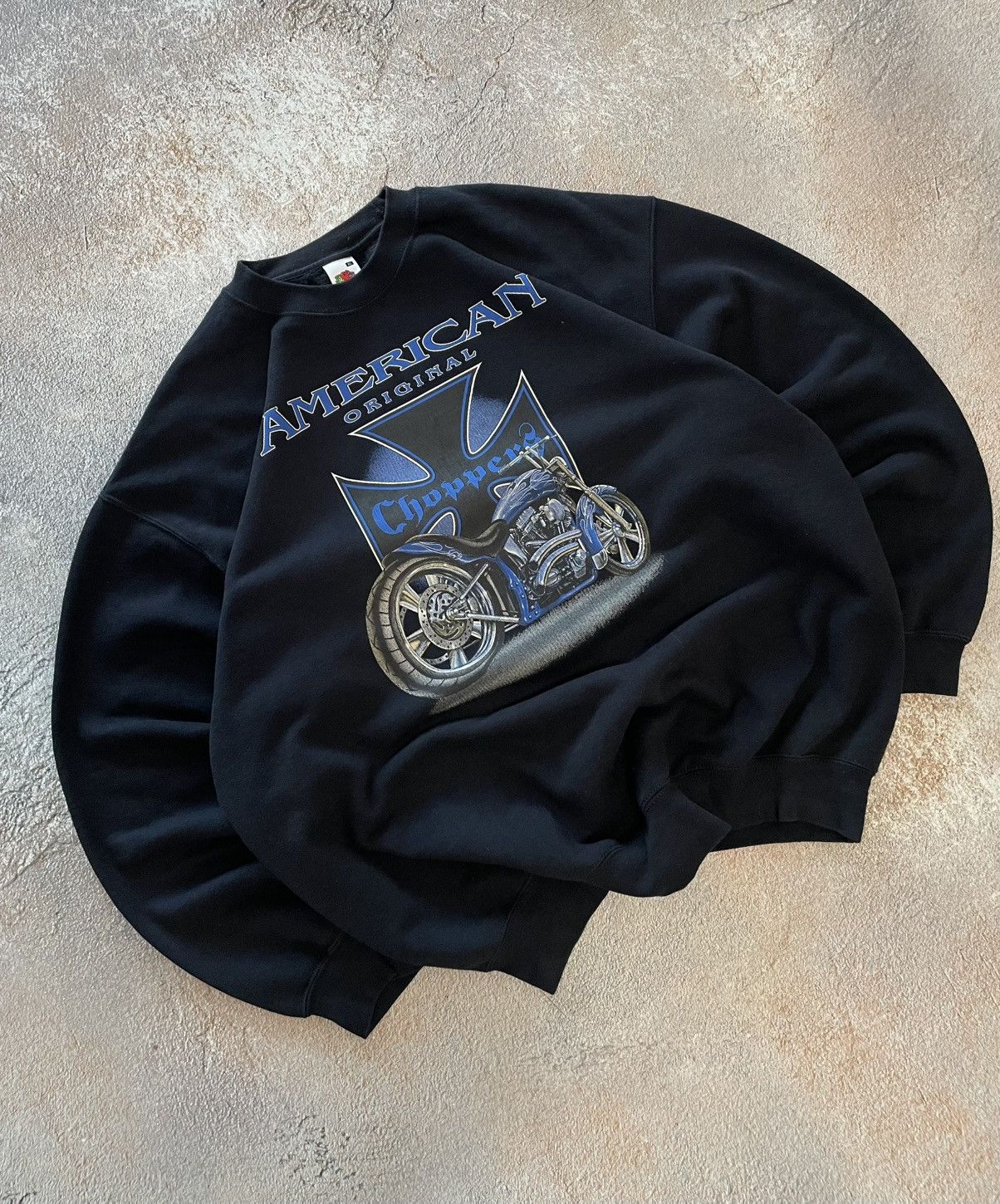 West Coast Choppers Vintage American Choppers Spellout Sweatshirt Size US XL / EU 56 / 4 - 1 Thumbnail