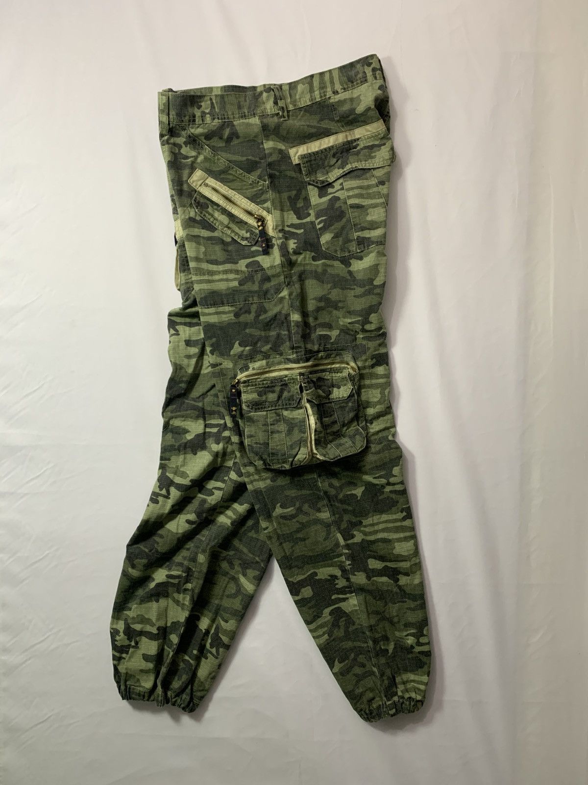Pelle Pelle Vintage 90s Marc Buchanan Pelle Pelle Multi Pocket Cargo Size US 34 / EU 50 - 3 Thumbnail