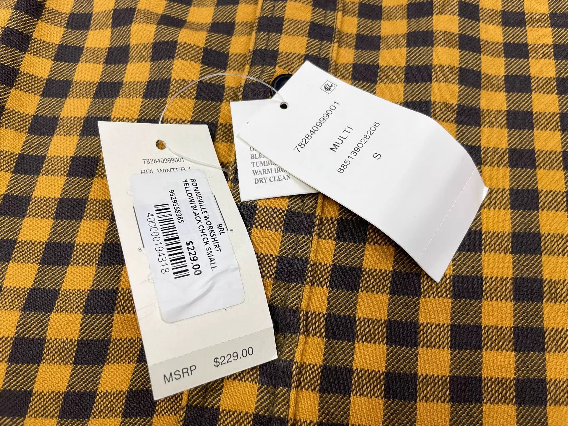 RRL Ralph Lauren RRL 1920S S Checked Twill Workshirt New Size US S / EU 44-46 / 1 - 4 Thumbnail