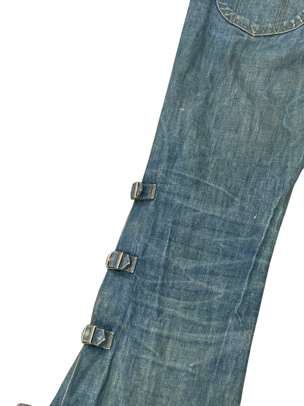 Japanese Brand Flare Jeans Morgan Homme Faded Boot Cut Chrome hearts 2🟦7 Size US 32 / EU 48 - 6 Thumbnail