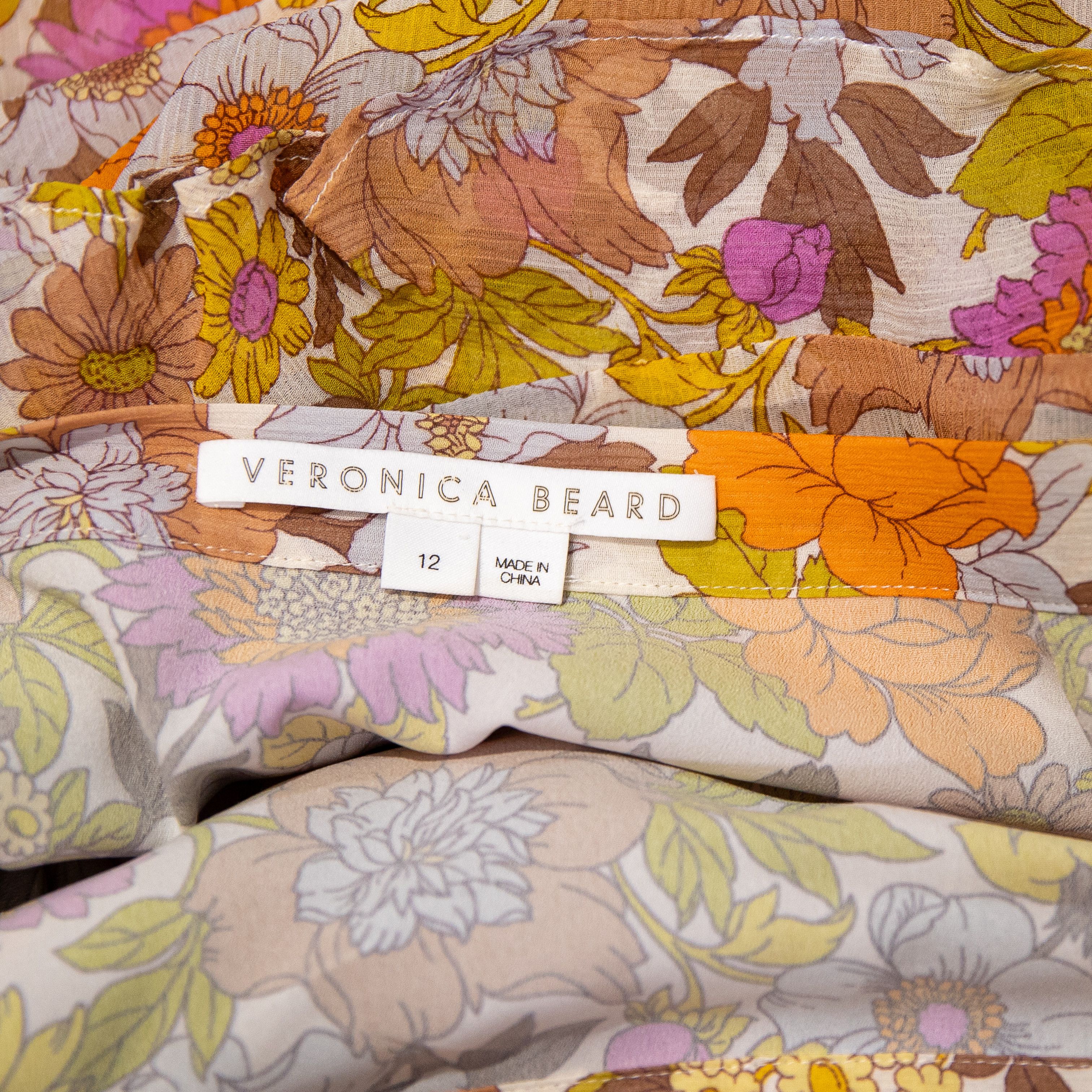 Veronica Beard Veronica Beard Eleonora Silk Chiffon Ruffle Size 34" / US 12 / IT 48 - 2 Thumbnail