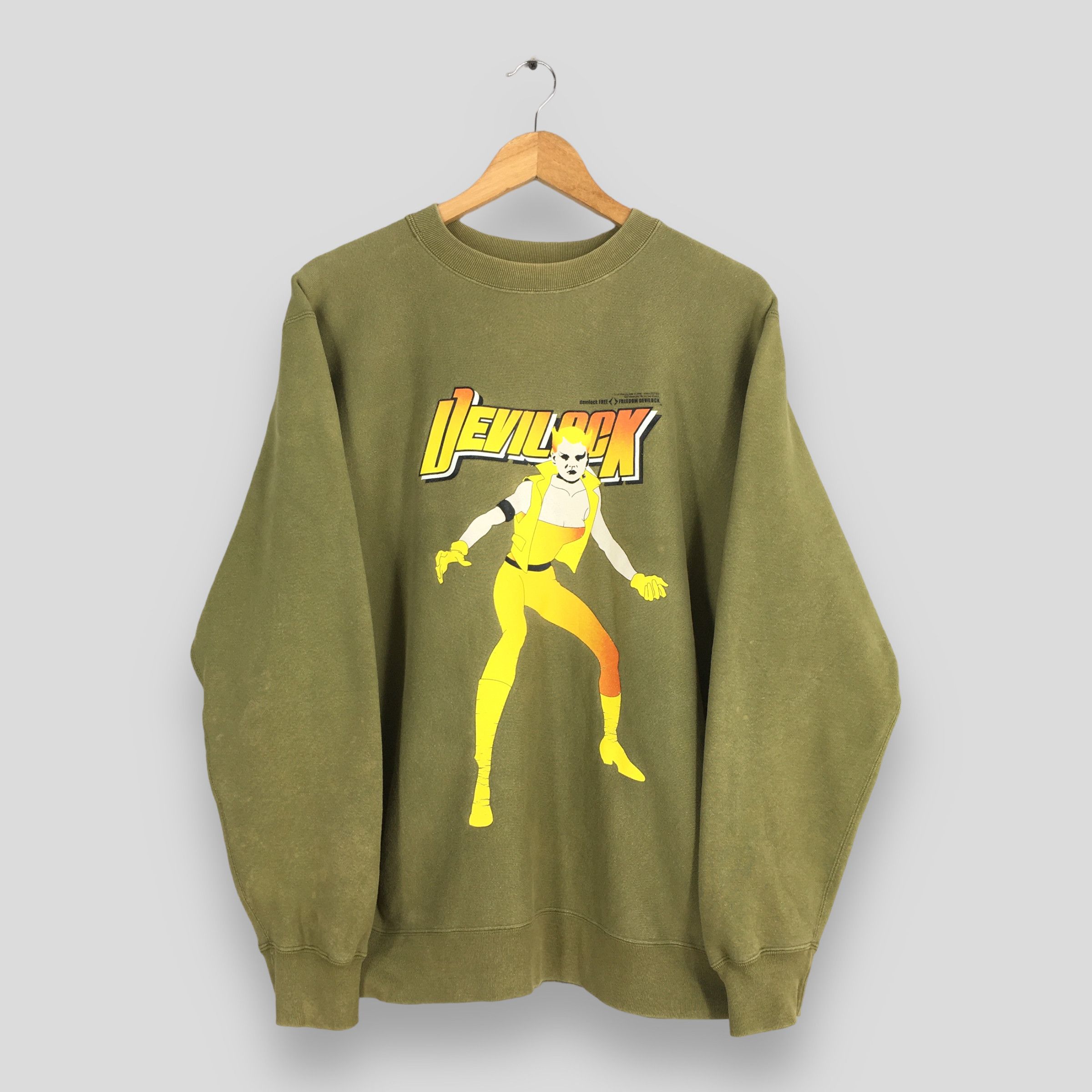 Devilock Vintage 90s Devilock Japan Sweatshirt Medium Size US M / EU 48-50 / 2 - 1 Thumbnail