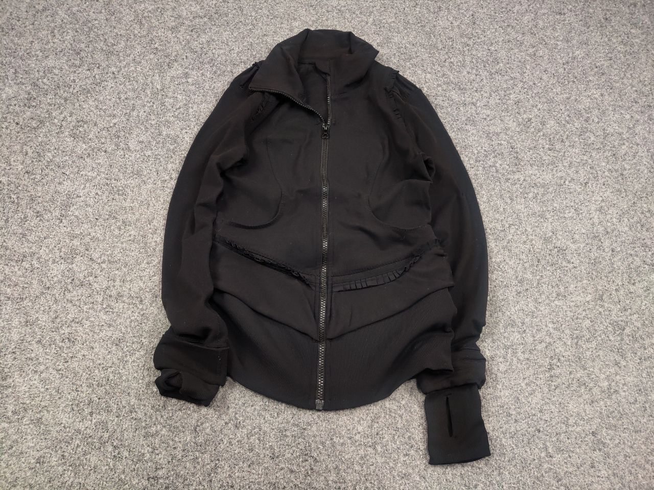 Lululemon Lululemon Stretch Black Braids High neck Zip Front Jacket Size M / US 6-8 / IT 42-44 - 3 Thumbnail