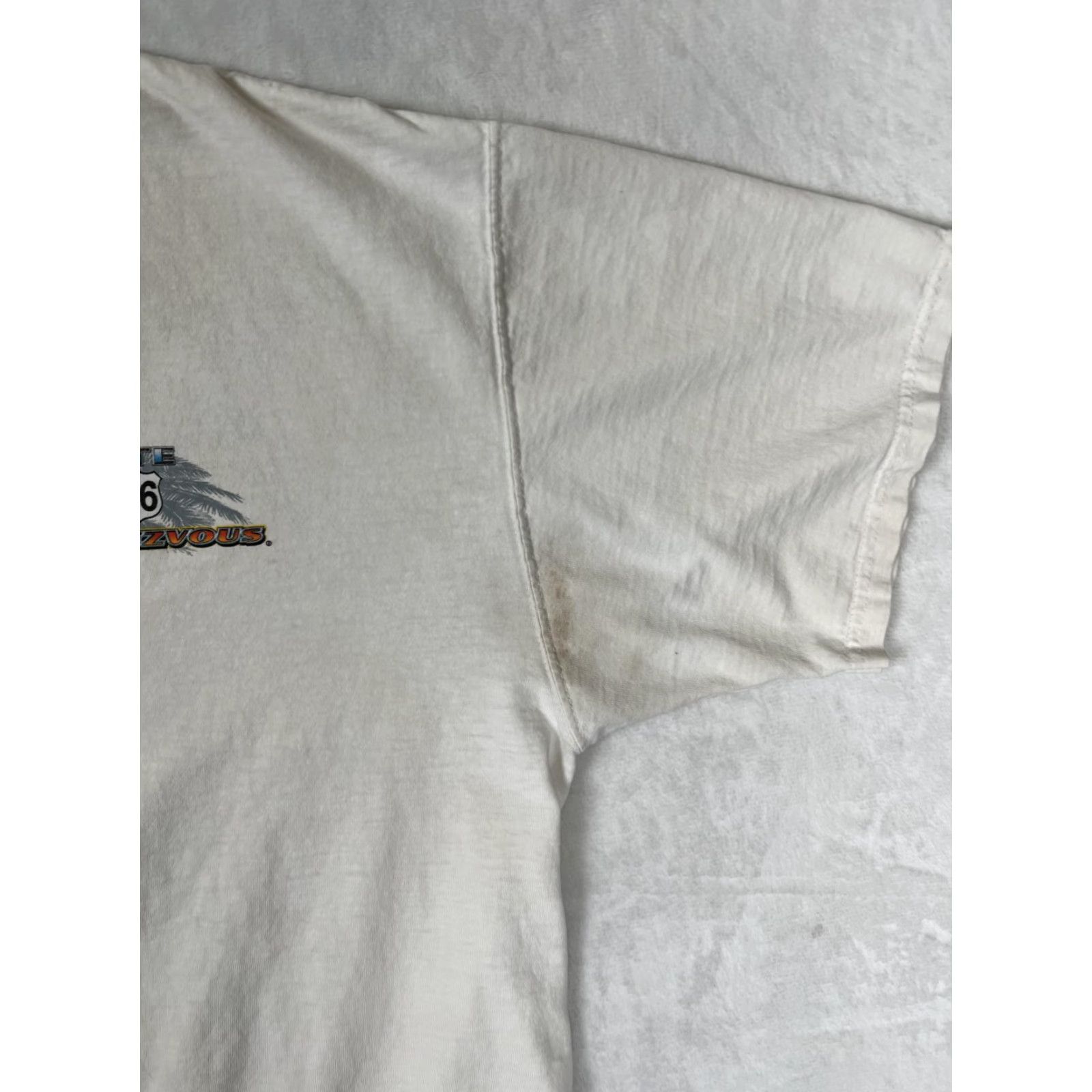 Vintage VINTAGE Route 66 Rendezvous Bel Air Hot Rod T-Shirt Mens Large White California Size US L / EU 52-54 / 3 - 5 Thumbnail