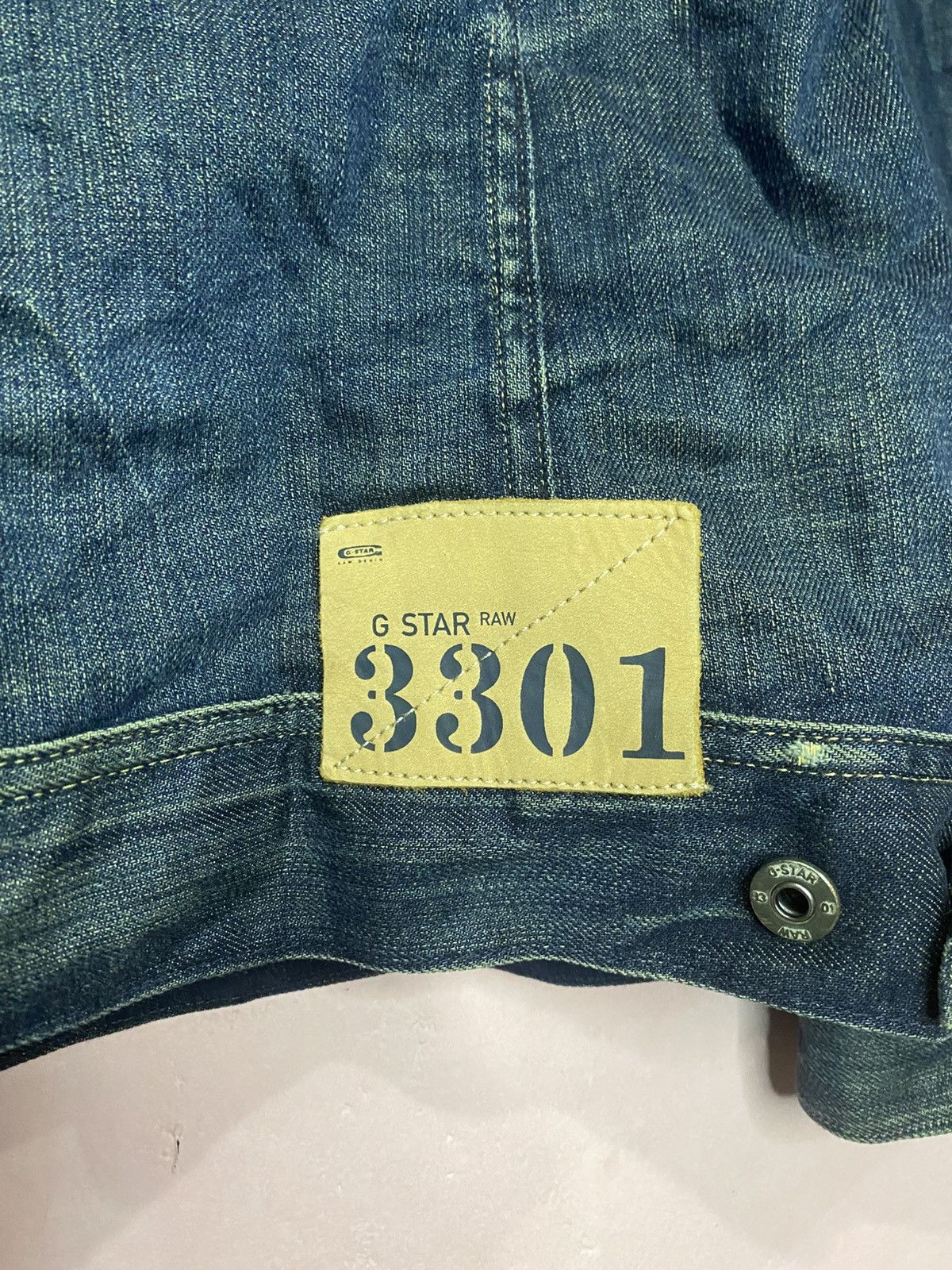 G-Star G-STAR RAW distressed denim jacket with logo patch Size US XL / EU 56 / 4 - 6 Thumbnail