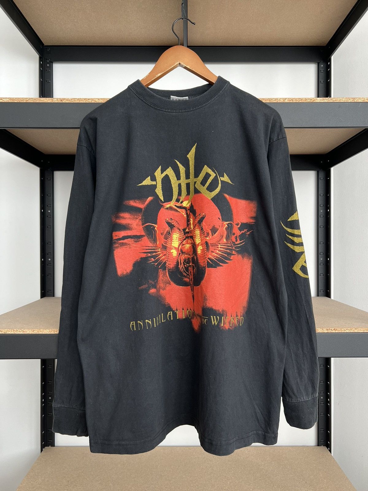 Band Tees Vintage 2006 Nile Annihilation of the Wicked Long Sleeve Size US XL / EU 56 / 4 - 1 Thumbnail