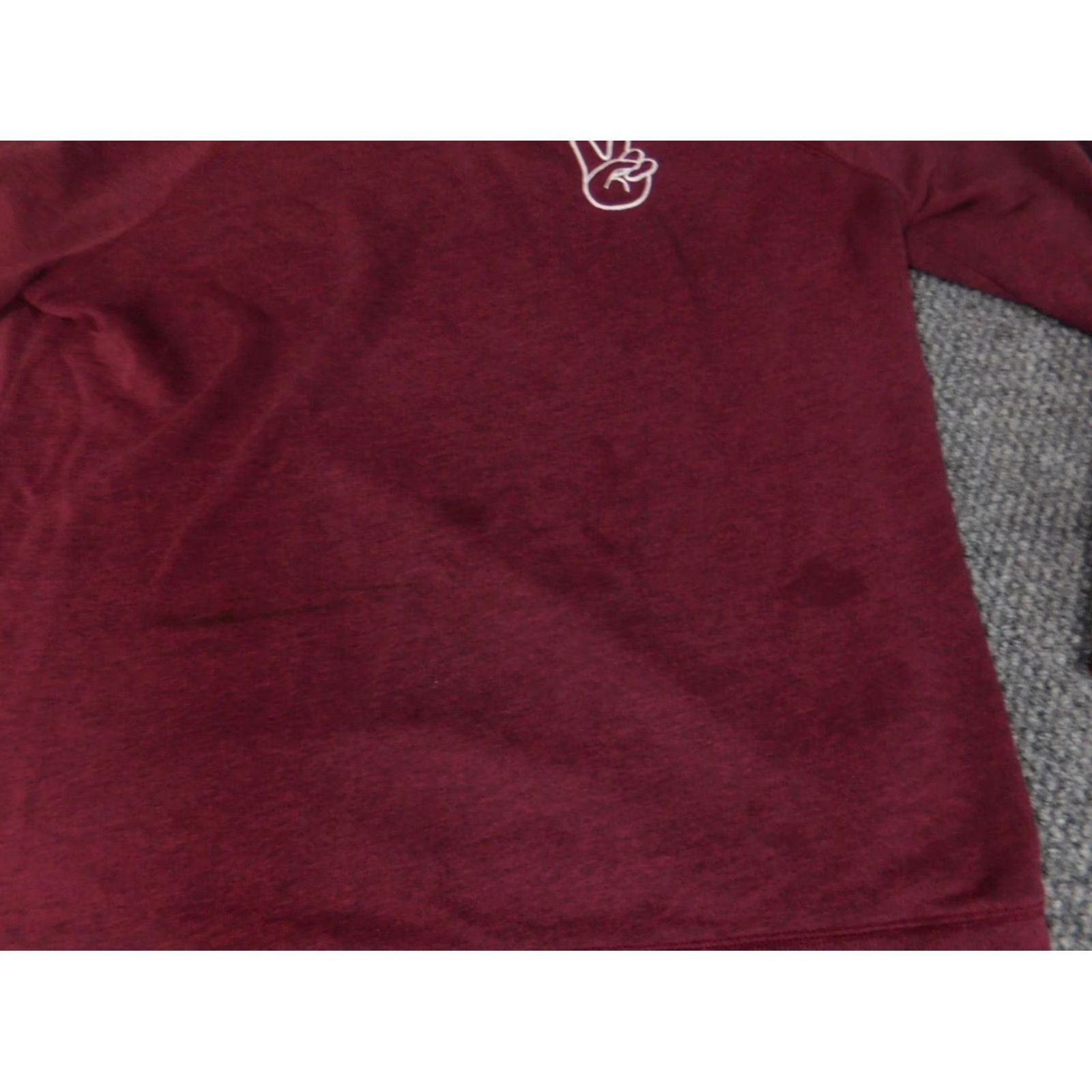 Old Navy Old Navy Womens Sweater Large Burgundy Pullover Crew Neck Long Sleeve Puff Sleeve Bow Button Knit Stretch Regular Size L Womens Pullover Sweater Size L / US 10 / IT 46 - 4 Thumbnail