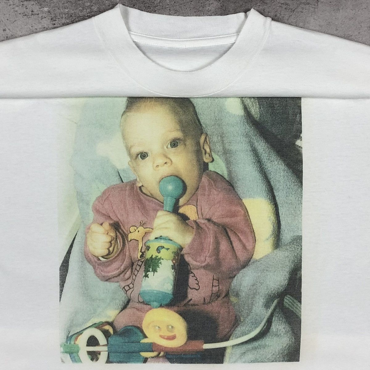 Vintage 90s Baby Creepy Bizarre Infant Graphic Tee Size US M / EU 48-50 / 2 - 1 Thumbnail