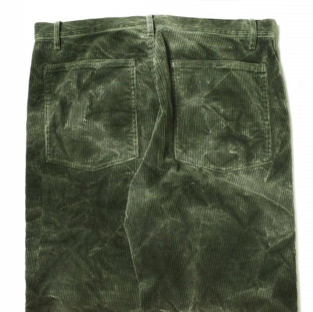 Comme des Garcons SHIRT Cropped Pants Corduroy tapered cotton zipper plain Olive Size US 34 / EU 50 - 6 Thumbnail