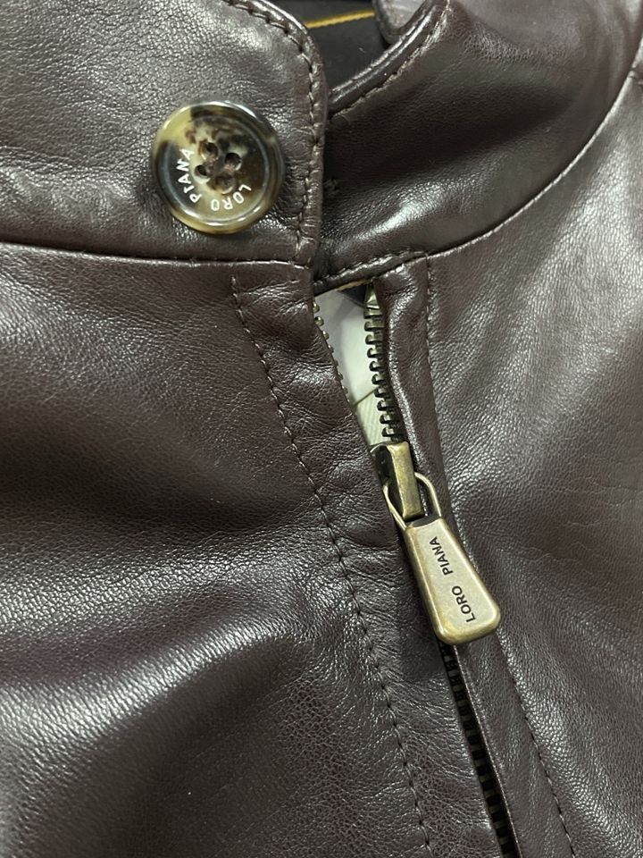 Loro Piana Loro Piana Leather Biker Jacket Size US XXL / EU 58 / 5 - 9 Thumbnail