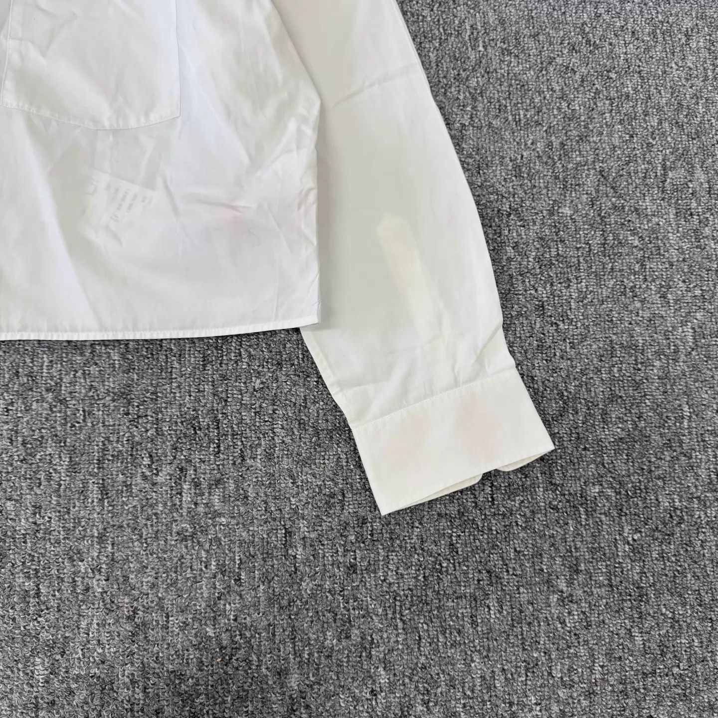 Celine Celine Triomphe Embroidered Logo Short Shirt White 38 95New Size XS / US 0-2 / IT 36-38 - 5 Thumbnail