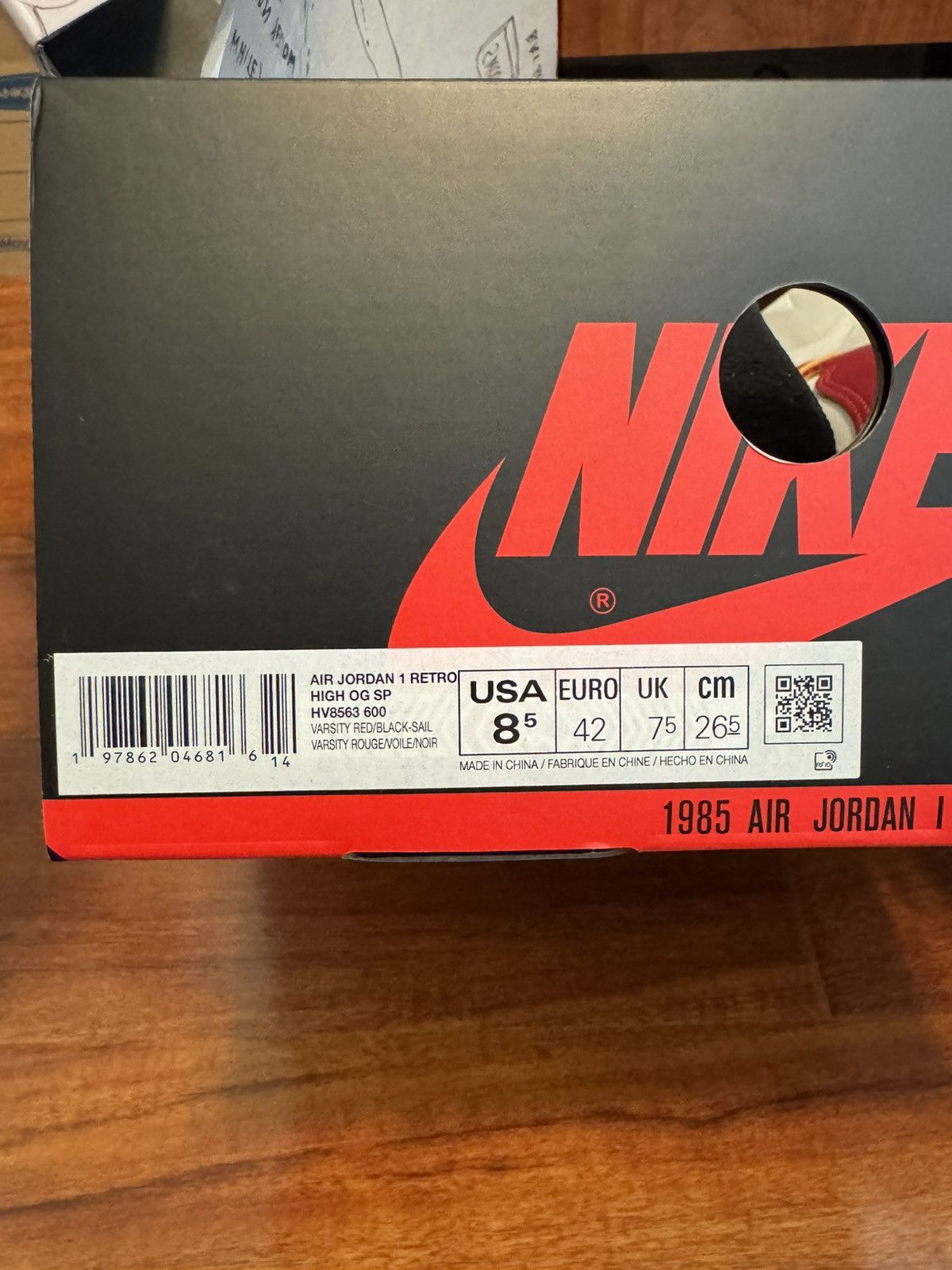 Jordan Brand × Union LA UNION x NIKE JORDAN 1 CHICAGO SHADOW Size US 8.5 / EU 41-42 - 4 Thumbnail