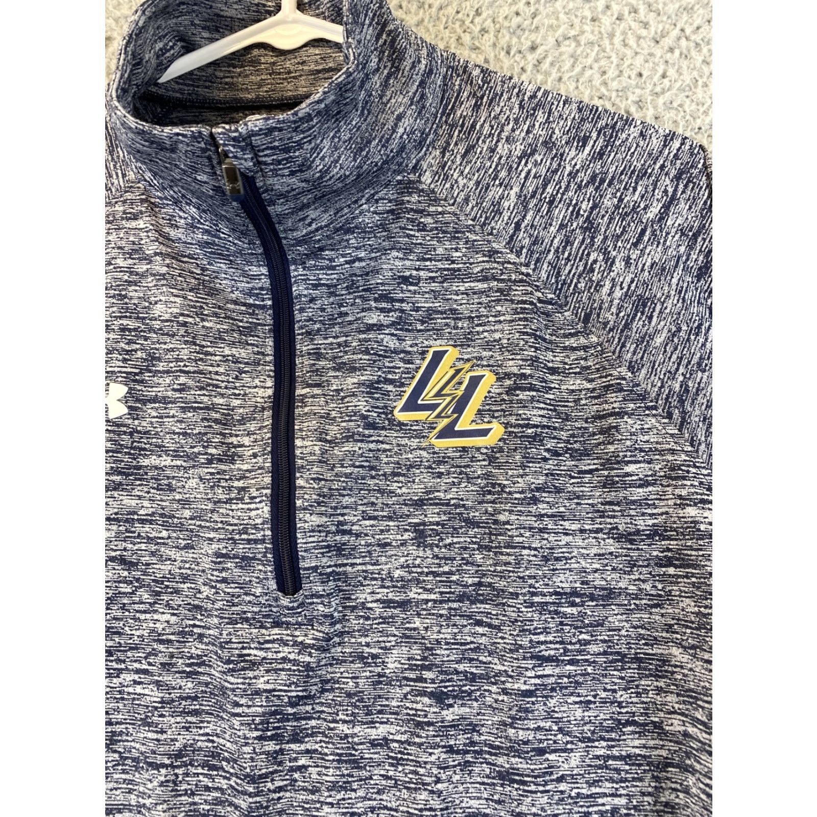 Under Armour Under Armour HeatGear L Mens Training T Shirt 1/4 Zip Long Sleeve Gray 75-28 Size US L / EU 52-54 / 3 - 2 Thumbnail