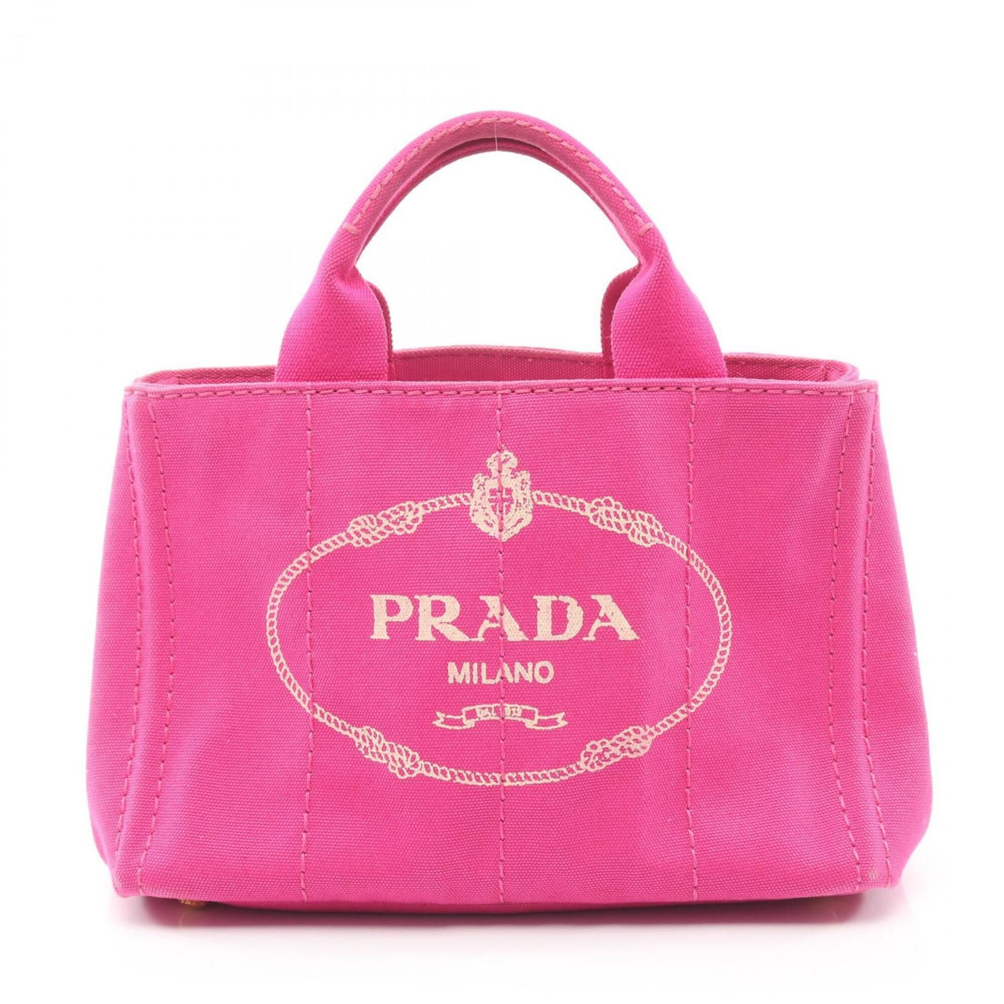 Prada Prada Canapa handbag, canvas, women's, pink. Size ONE SIZE - 1 Thumbnail