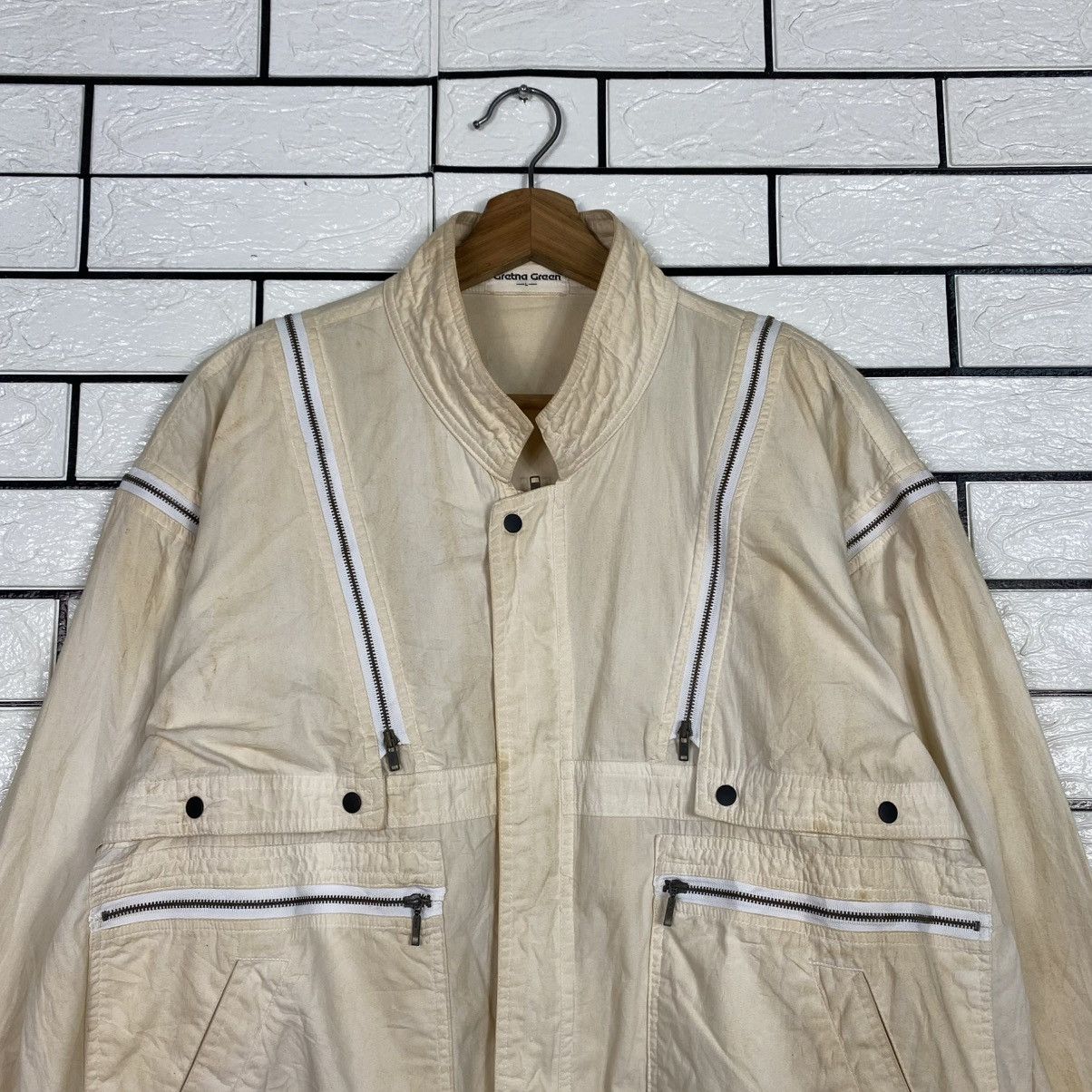 Japanese Brand 🔥PARACHUTE BONDAGE BOMBER JACKET GRETNA GREEN ISSEY MIYAKE Size US M / EU 48-50 / 2 - 3 Thumbnail